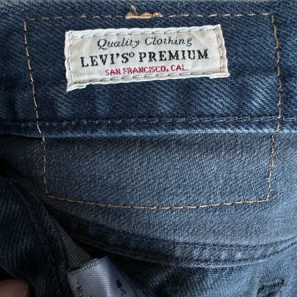 LEVI'S 551Z Dark Blue Denim Jeans - Picture 6 of 7